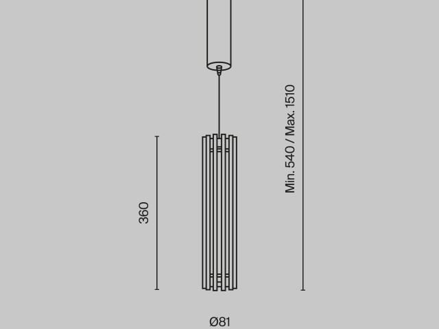Подвесной светильник Maytoni MOD410PL-L12BS3K фото:4