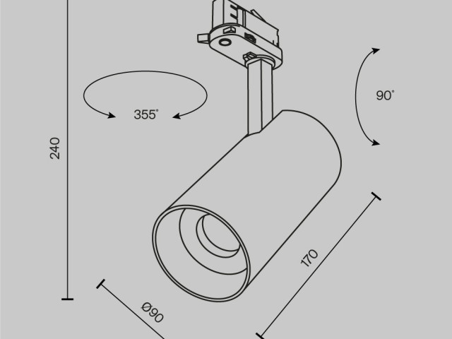 Трековый светильник Technical TR197-3-40WCCT-M-W фото:2