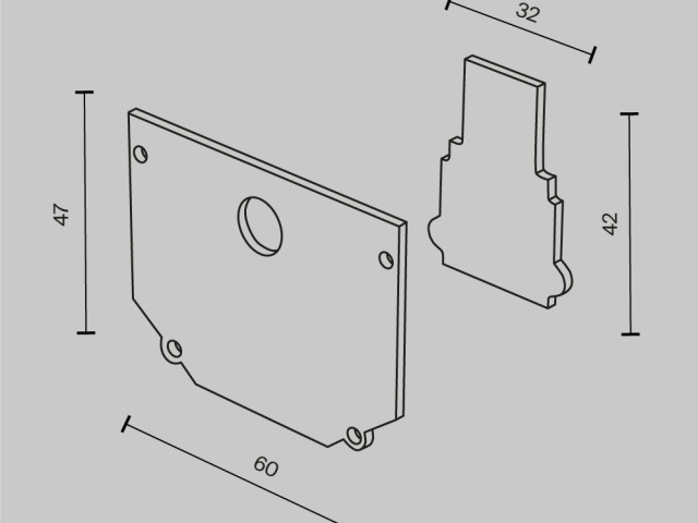 Комплектующие для встраиваемой трековой системы Technical TRA034EC-SCH-42B фото:7