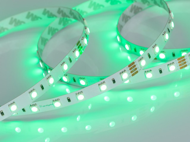 Лента RT 2-5000 24V RGB 2x (5060, 300 LED, LUX) (Arlight, 14.4 Вт/м, IP20) фото:11