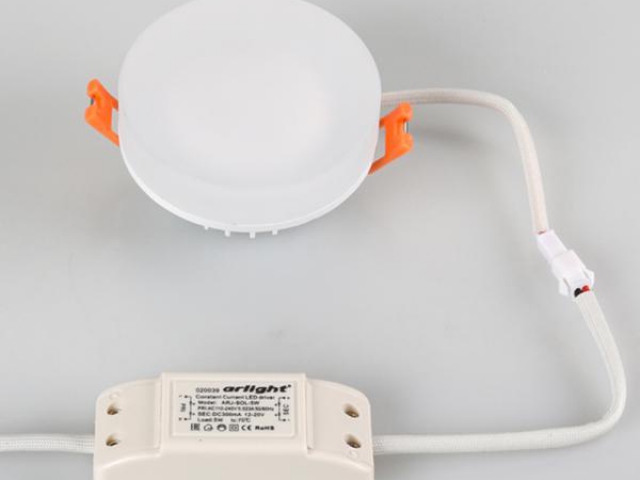 Светильник LTD-80R-Opal-Roll 5W White (Arlight, IP40 Пластик, 3 года) фото:3