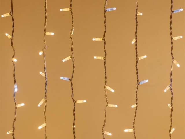 Светодиодная гирлянда ARD-CURTAIN-PRO-2000x3000-WHITE-760LED-FLASH WARM/WHITE (230V, 70W) (Ardecoled, IP65) фото:2