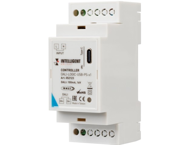 INTELLIGENT ARLIGHT Контроллер DALI-LOGIC-USB-PS-x1 (BUS/230V, BLE) (IARL, IP20 Пластик, 2 года) фото:2