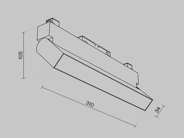 Трековый светильник Technical TR075-2-20W4K-B фото:2