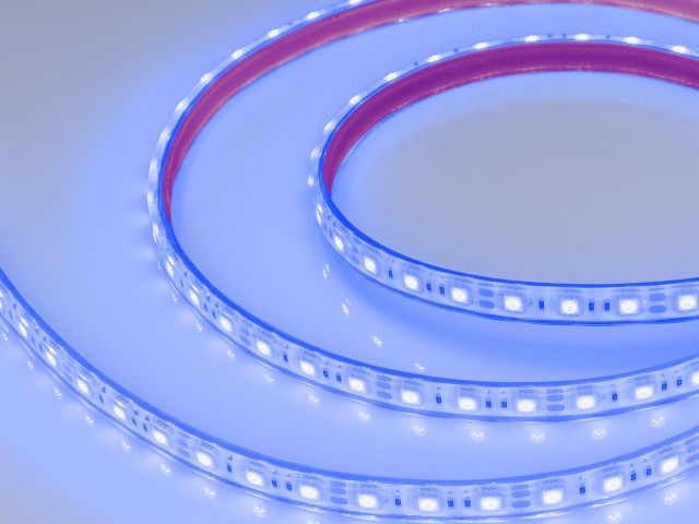 Лента герметичная RTW-PFS-B60-13mm 12V Blue (14.4 W/m, IP68, 5060, 5m) (Arlight, 14.4 Вт/м, IP68) фото:3