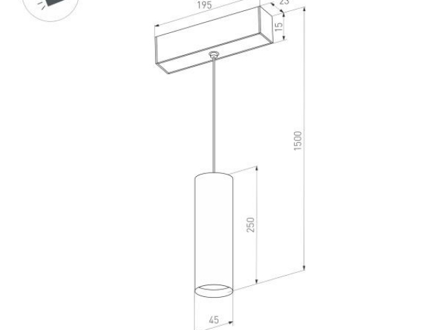 Светильник MAG-ORIENT-SPOT-HANG-R45-12W Warm3000 (WH, 24 deg, 48V) (Arlight, IP20 Металл, 5 лет) фото:5