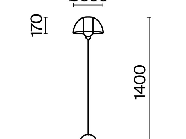 Напольный светильник (торшер) Maytoni MOD177FL-01B фото:1