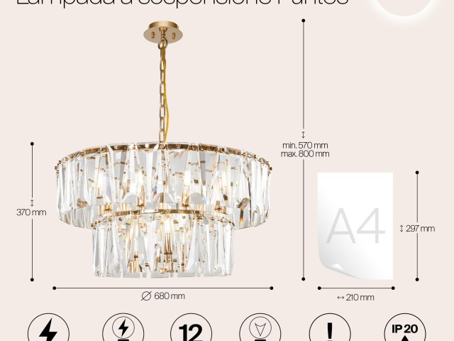 Подвесной светильник Maytoni MOD043PL-12G фото:22