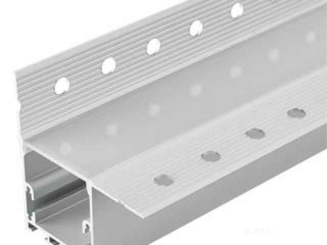 Профиль с экраном SL-LINIA32-FANTOM-EDGE-2500 ANOD+FROST (Arlight, Алюминий) фото:7