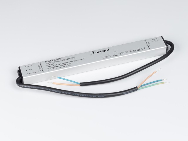 Блок питания ARPV-LG48060-LINEAR-PFC (48V, 1.25A, 60W) (Arlight, IP67 Металл, 5 лет) фото:8