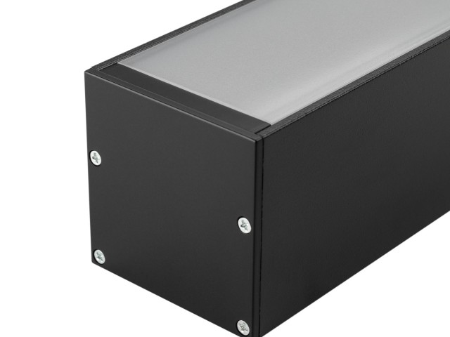 Профиль с экраном SL-LINE-5050-2500 BLACK+OPAL (Arlight, Алюминий) фото:1
