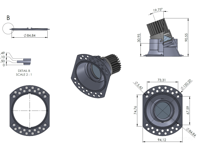 Светильник HOKASU Focus Spin Edgeless (MR16/GU10) Фото:1