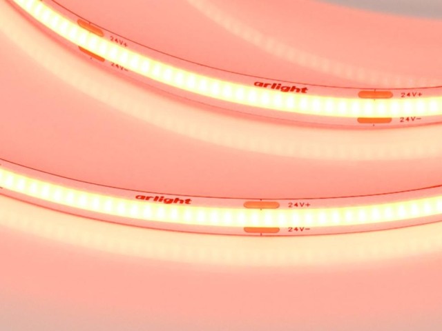Лента COB-X480-8mm 24V Orange (8 W/m, IP20, 5m) (Arlight, -) фото:2