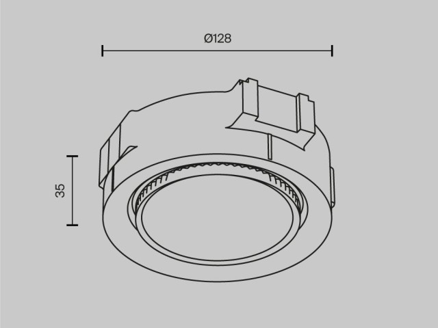 Встраиваемый светильник Technical DL019-GX53-W фото:9