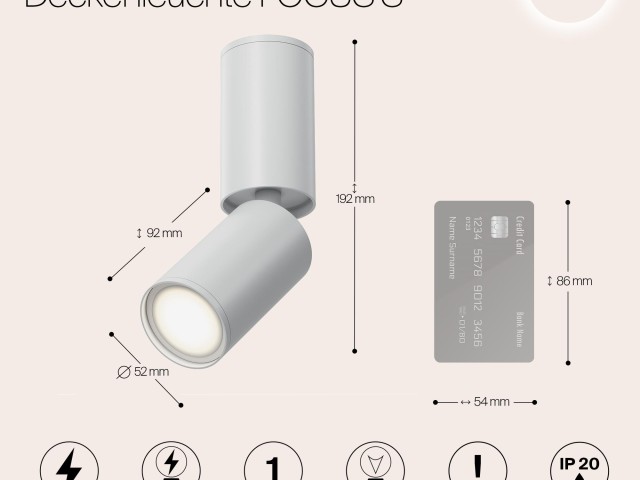 Потолочный светильник Technical C051CL-01W фото:2