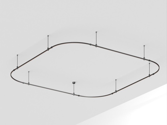 Основание ART-APRIORI-QUADRAT-SOFT-ROD-400-3500x3500 (BK) (Arlight, IP20 Металл, 3 года) фото:1