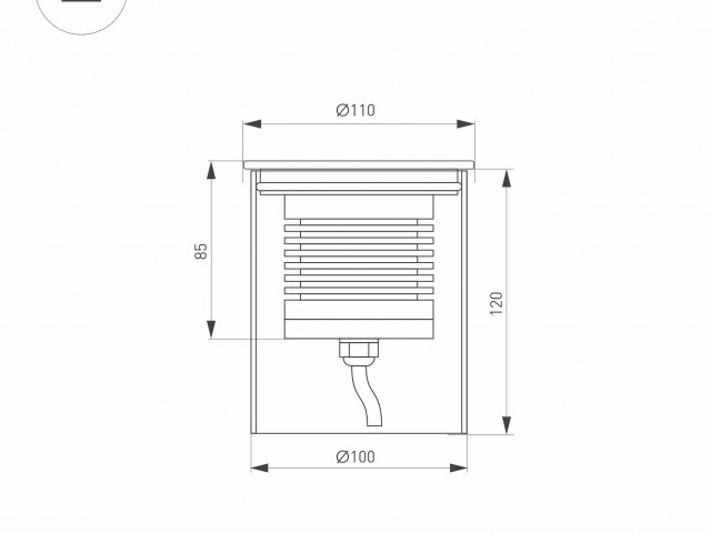 Светильник LTD-GROUND-R110-15W Warm3000 (SL, 20 deg, 230V) (Arlight, IP67 Металл, 3 года) фото:7