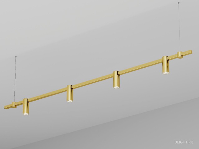 Подвесной светильник HOKASU PL9 (GOLD/2000mm – D55/140mm/3K/40W/38deg) фото:2