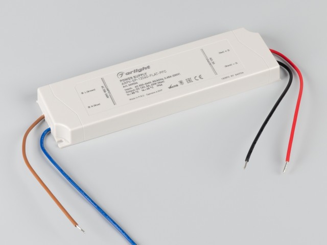 Блок питания ARPV-SP-12060-FLAT-PFC (12V, 5A, 60W) (Arlight, IP44 Пластик, 5 лет) фото:1