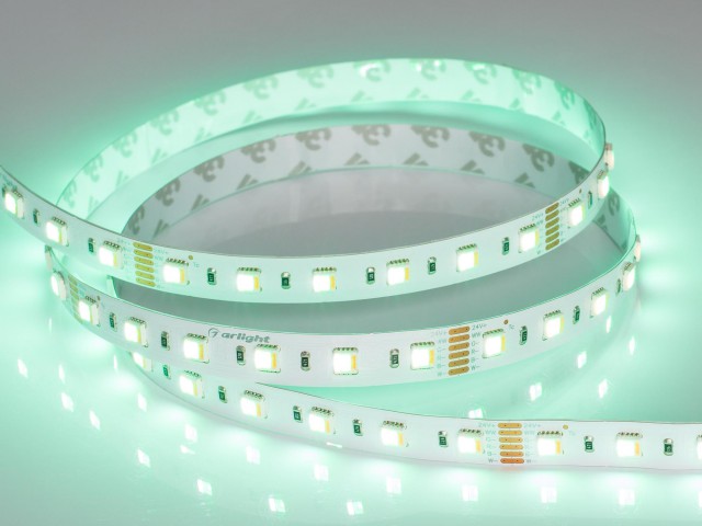 Лента RT-B60-12mm 24V RGBW-MIX-5-in-1 (20 W/m, IP20, 5060, 5m) (Arlight, Открытый) фото:12