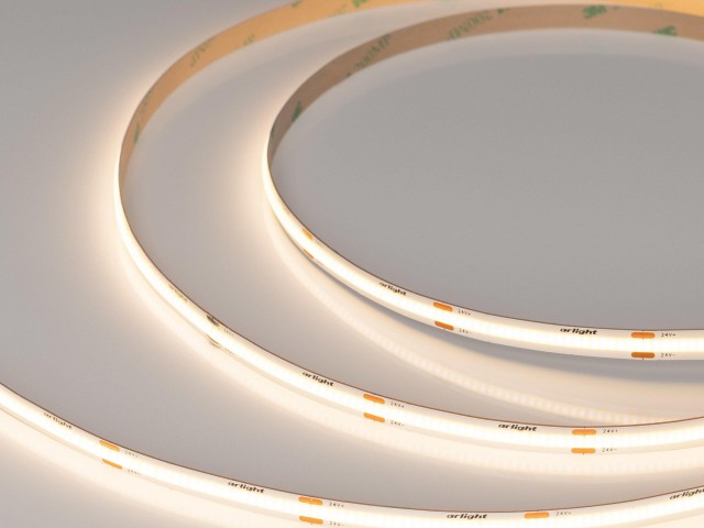 Лента COB-X480-8mm 24V Warm3500 (8 W/m, IP20, CSP, 5m) (Arlight, -) фото:3