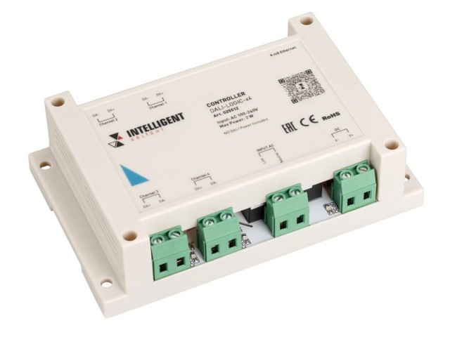 INTELLIGENT ARLIGHT Контроллер DALI-LOGIC-x4 (230B, Ethernet) (IARL, IP20 Пластик, 2 года) фото:1