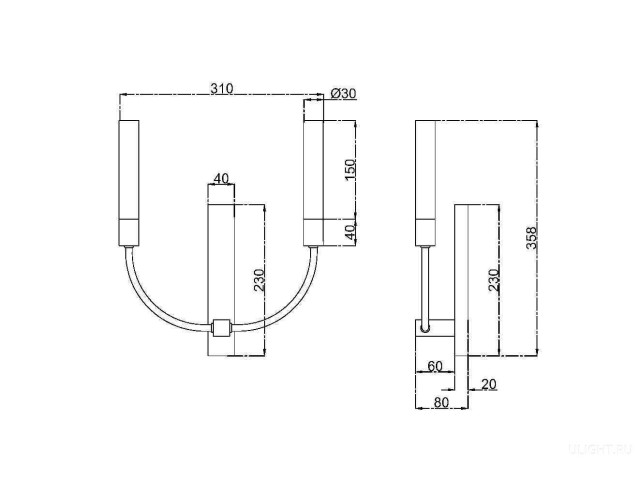 Настенный светильник (бра) Maytoni MOD423WL-02C фото:7