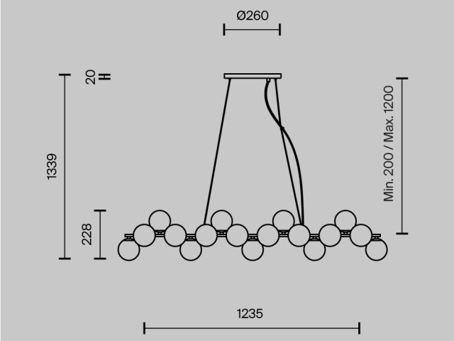 Подвесной светильник Maytoni MOD547PL-25B фото:19