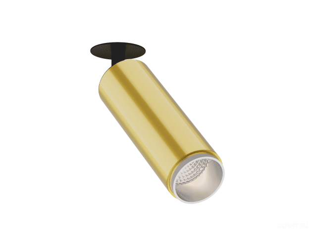 Встраиваемый светильник HOKASU Tube IN Zoom (55-120/gold – 10w/4090/12-50deg) фото:1