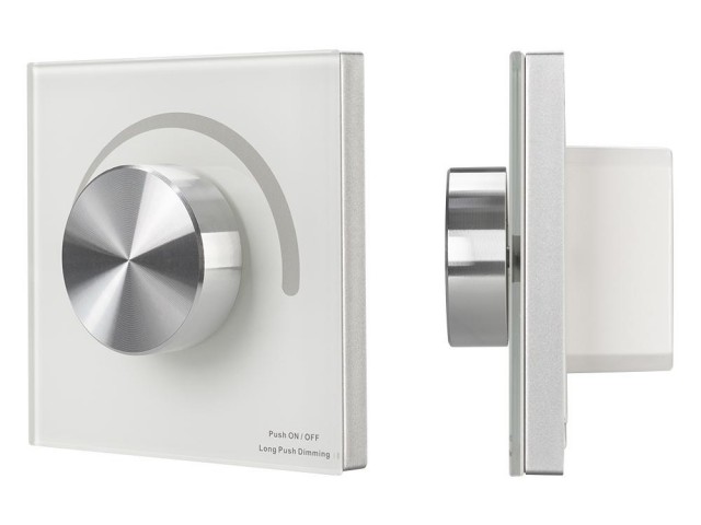 Панель SMART-P37-DIM-IN White (230V, 1.2A, TRIAC, Rotary, 2.4G) (Arlight, IP20 Пластик, 5 лет) фото:5
