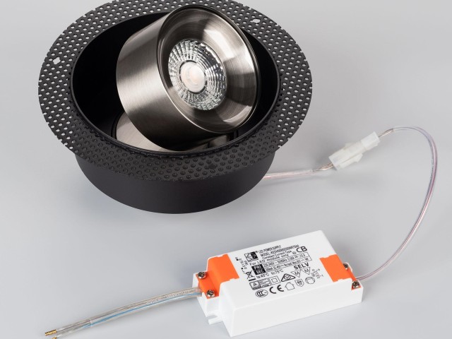 Светильник SP-PLURIO-BUILT-TRIMLESS-R160-9W Day4000 (BK-NI, 36 deg, 230V) (Arlight, IP20 Металл, 3 года) фото:1