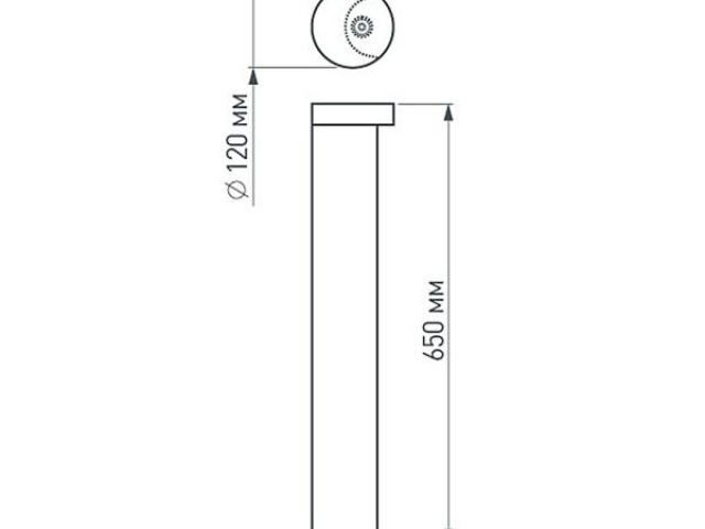 Светильник LGD-Path-Round120-H650B-12W Warm White (Arlight, IP54 Металл, 3 года) фото:10