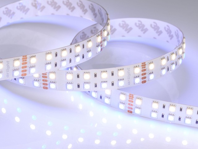 Лента RT 2-5000 24V RGB-Day 2x2 (5060, 720 LED, LUX) (Arlight, 32 Вт/м, IP20) фото:7