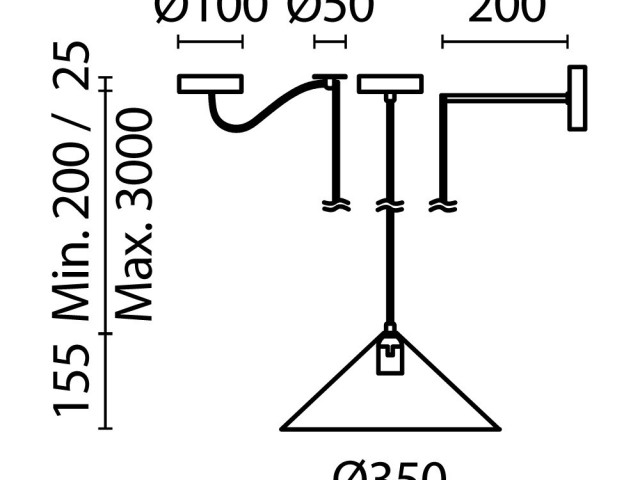 Подвесной светильник Maytoni MOD167PL-01B фото:3