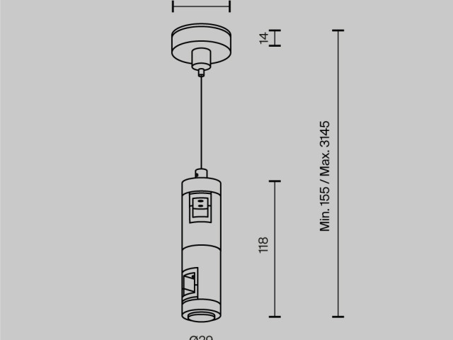 Комплектующие для систем освещения с токоведущими элементами Technical TRA157SW-D1-B фото:4