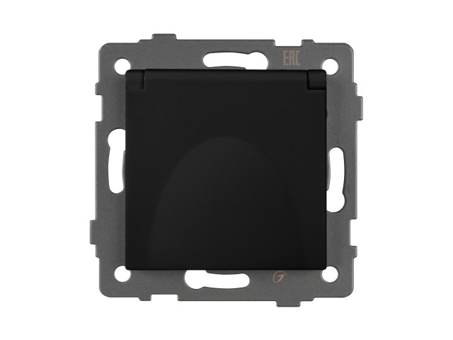 Механизм розетки влагозащищённый SCT-MCP-PL-BK-V (250V, 16A) (Arlight, -) фото:1