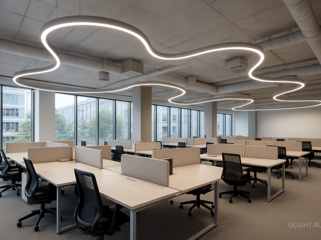 Линейный светильник HOKASU Wave 70/75 (RAL9003/1000mm/LT70 — 3K/30W) фото:2