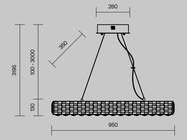 Подвесной светильник Maytoni MOD336PL-L130G3K фото:3