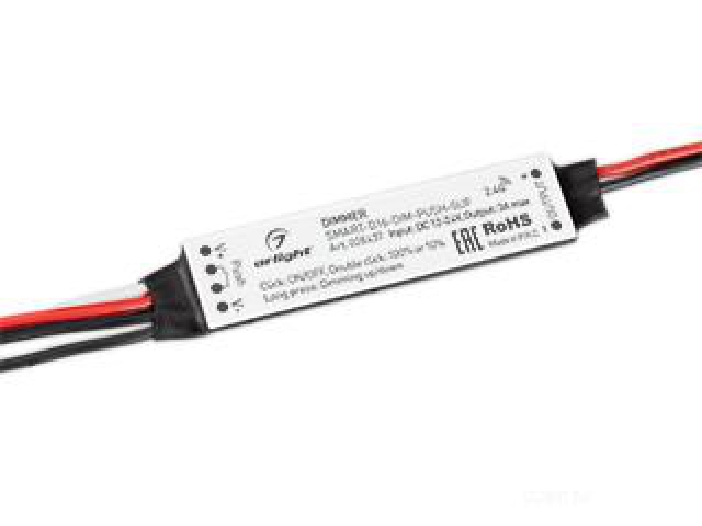 Диммер SMART-D16-DIM-PUSH-SUF (12-24V, 1x3A, 2.4G) (Arlight, Пластик) фото:3