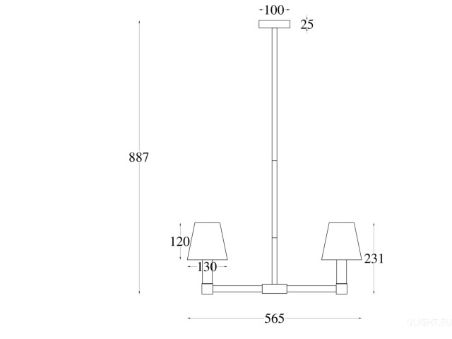 Подвесной светильник Maytoni MOD104PL-05B фото:1