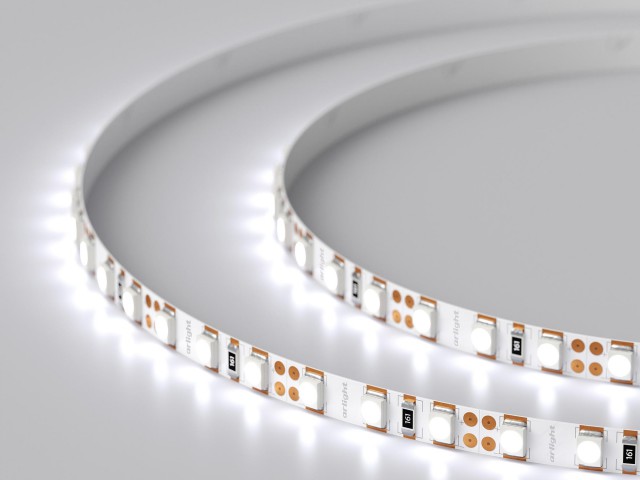 Лента RT 2-5000 12V Cool 8K 5mm 2x (3528, 600 LED, LUX) (Arlight, 9.6 Вт/м, IP20) фото:4