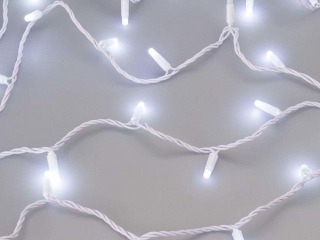Светодиодная гирлянда ARD-STRING-CLASSIC-10000-WHITE-100LED-MILK-FLASH White (230V, 7W) (Ardecoled, IP65) фото:1