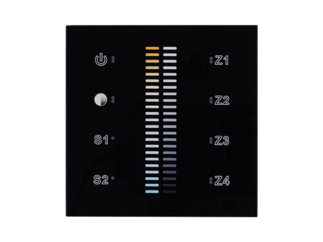 Панель Sens SR-2830B-AC-RF-IN Black (220V,MIX+DIM,4зоны) (Arlight, IP20 Пластик, 3 года) фото:2