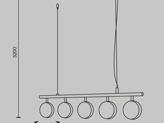 Подвесной светильник Maytoni MOD299PL-L48BS3K фото:11