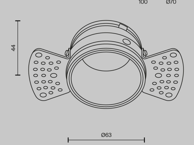 Встраиваемый светильник Technical DL048-01W фото:1