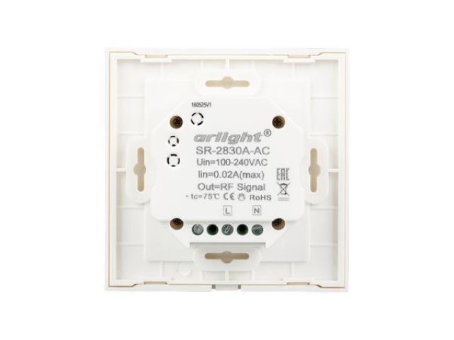 Панель Sens SR-2830A-RF-IN White (220V,DIM,4 зоны) (Arlight, IP20 Пластик, 3 года) фото:7