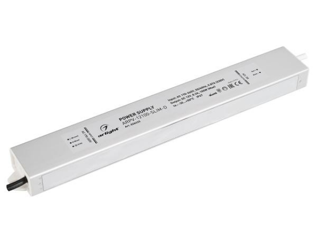 Блок питания ARPV-12100-SLIM-D (12V, 8.3A, 100W) (Arlight, IP67 Металл, 3 года) фото:4