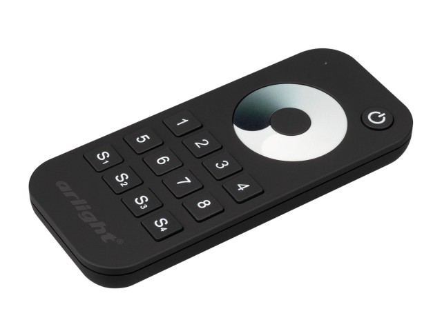 Пульт SMART-R24-DIM Black (8 зон, 2.4G) (Arlight, IP20 Пластик, 5 лет) фото:1