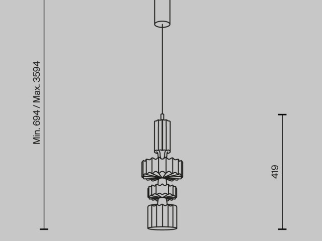 Подвесной светильник Maytoni MOD253PL-L18BS3K3 фото:16