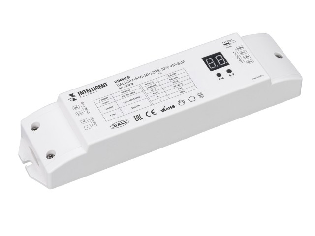 INTELLIGENT ARLIGHT Диммер DALI-202-50W-MIX-DT8-1050-NF-SUF (230V, 1000mА) (IARL, Пластик) фото:1